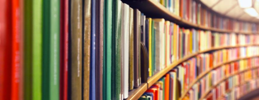 row of colorful books