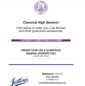 Jostens Order Form